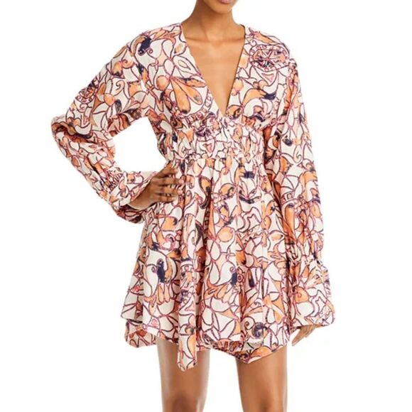 A.L.C. Salina Linen Mini Dress - Picture 1 of 6